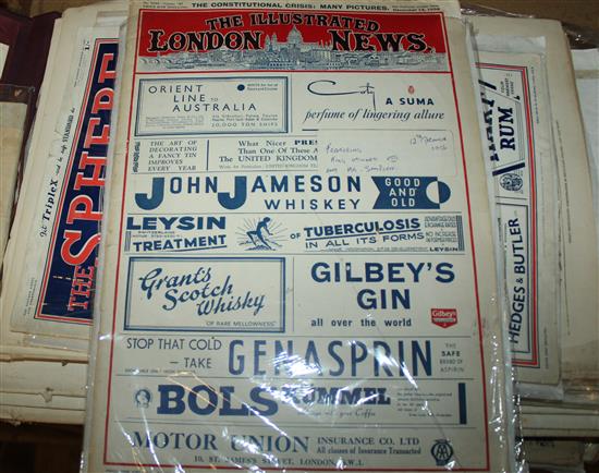 1859 British passport (William Plimsaul) and a collection of Illustrated London News and other printed ephemera